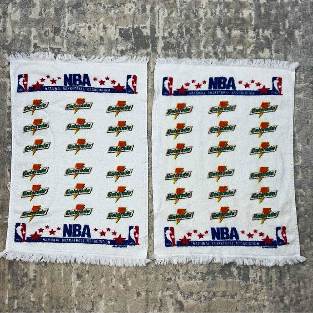 Vintage NBA Gatorade Logo Promo  McArthur Towels set of 2